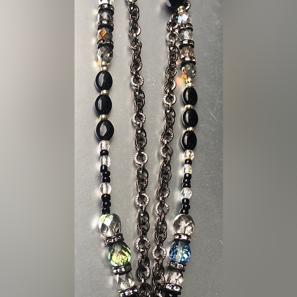 Handcrafted vintage double stranded pendant Amazing sparkle & movement-stunning - Picture 6 of 12